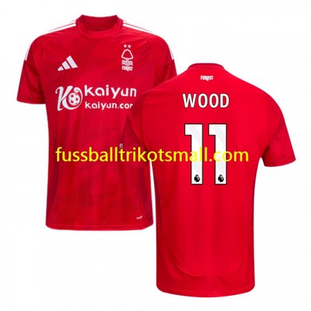Fußballtrikots Nottingham Forest Chris Wood 11 2024-2025 Kurzarm Heimtrikotsatz kaufen